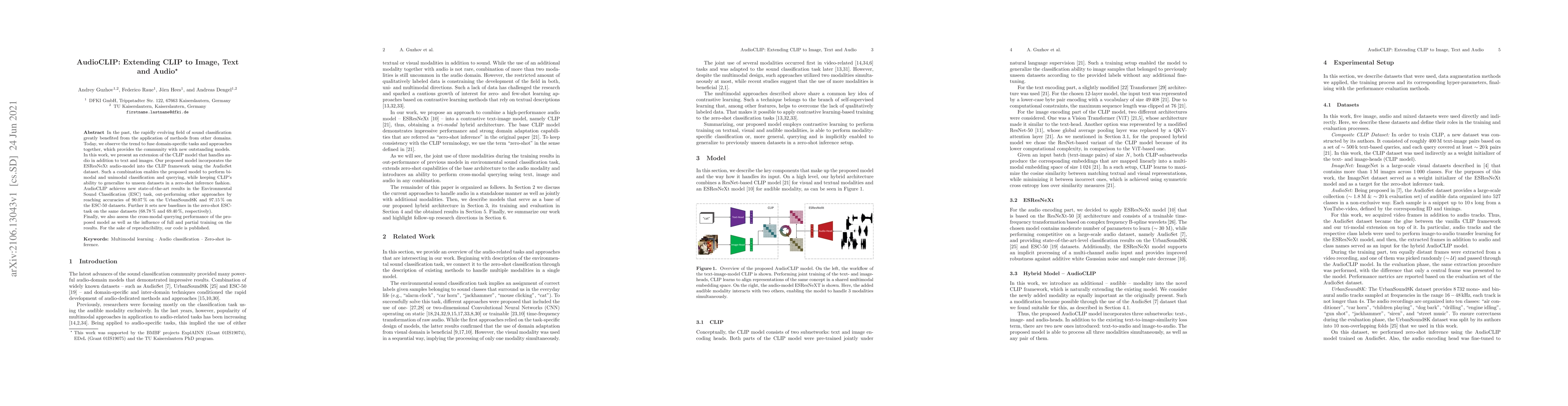 Thumbnail for AudioCLIP: Extending CLIP to Image, Text and Audio
