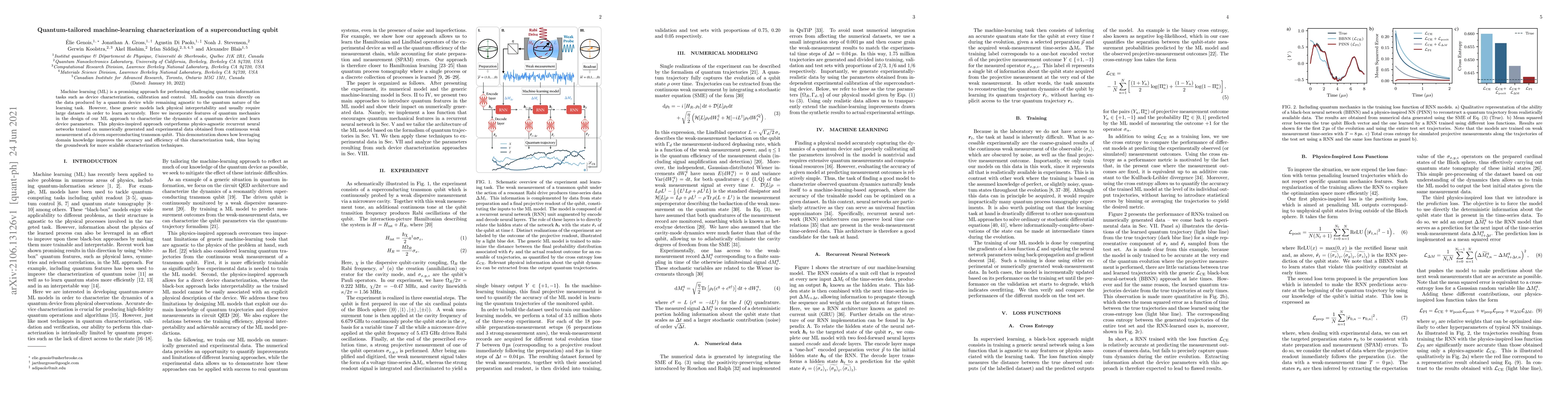 Thumbnail for Quantum-tailored machine-learning characterization of a superconducting
  qubit