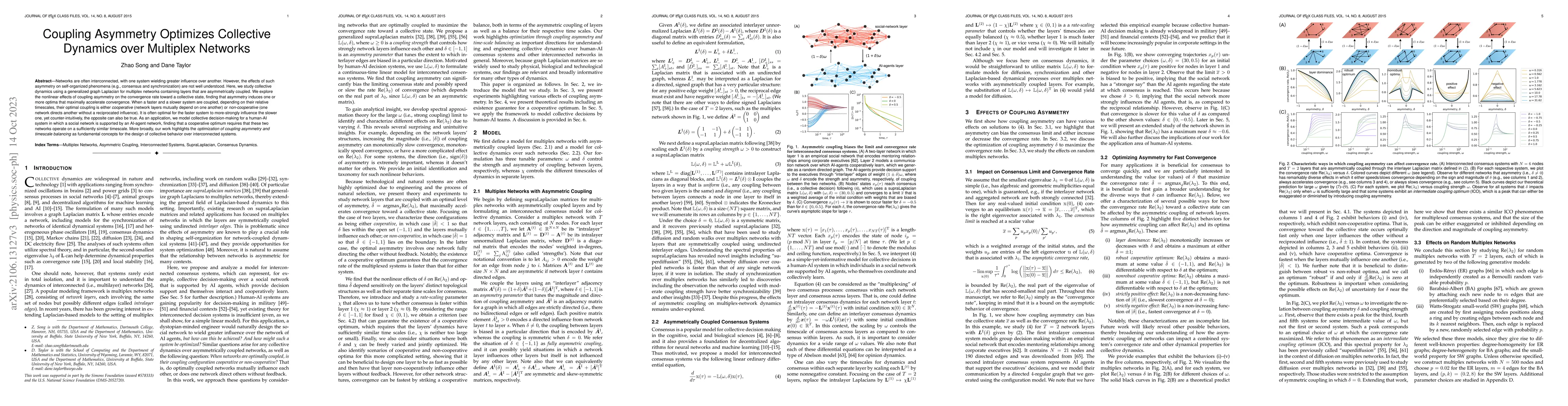 Thumbnail for Coupling Asymmetry Optimizes Collective Dynamics over Multiplex Networks