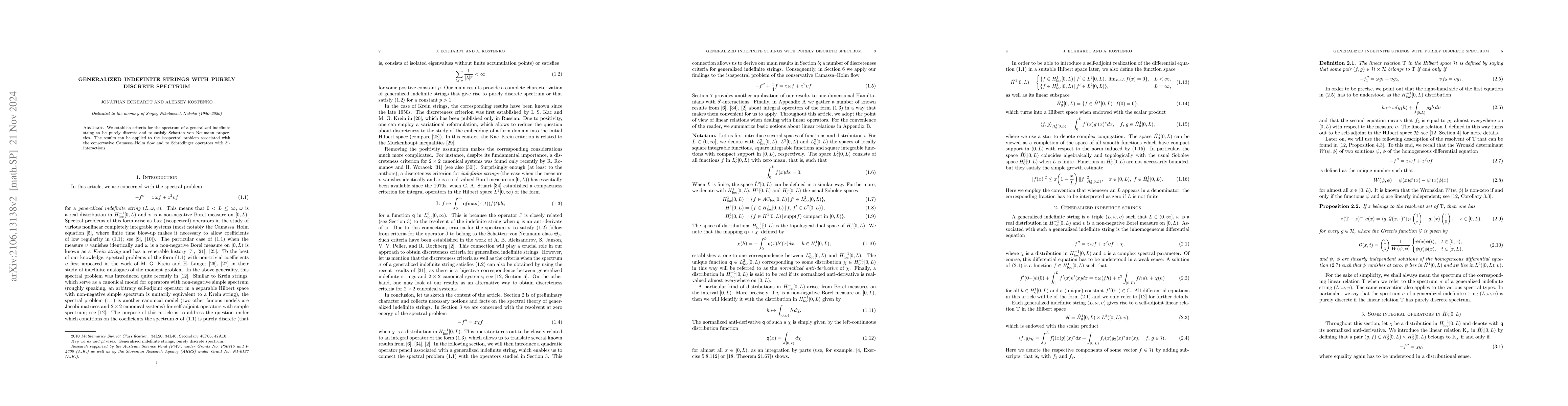 Thumbnail for Generalized indefinite strings with purely discrete spectrum