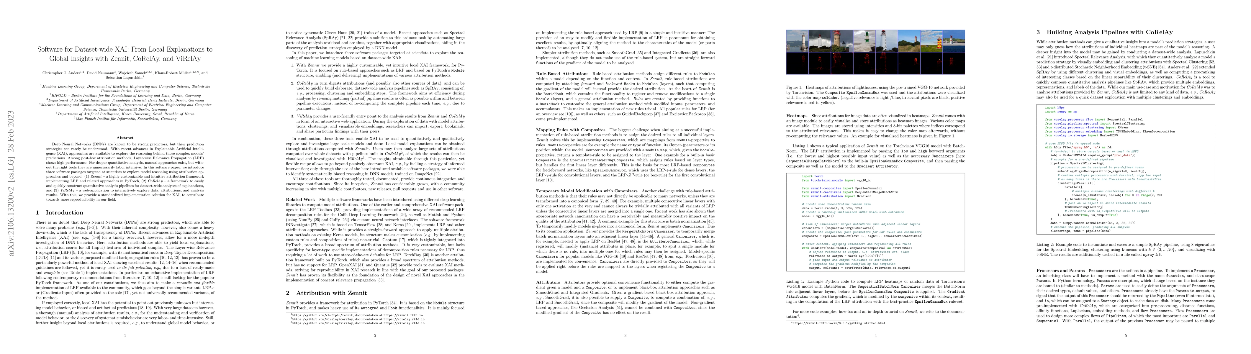 Thumbnail for Software for Dataset-wide XAI: From Local Explanations to Global
  Insights with Zennit, CoRelAy, and ViRelAy