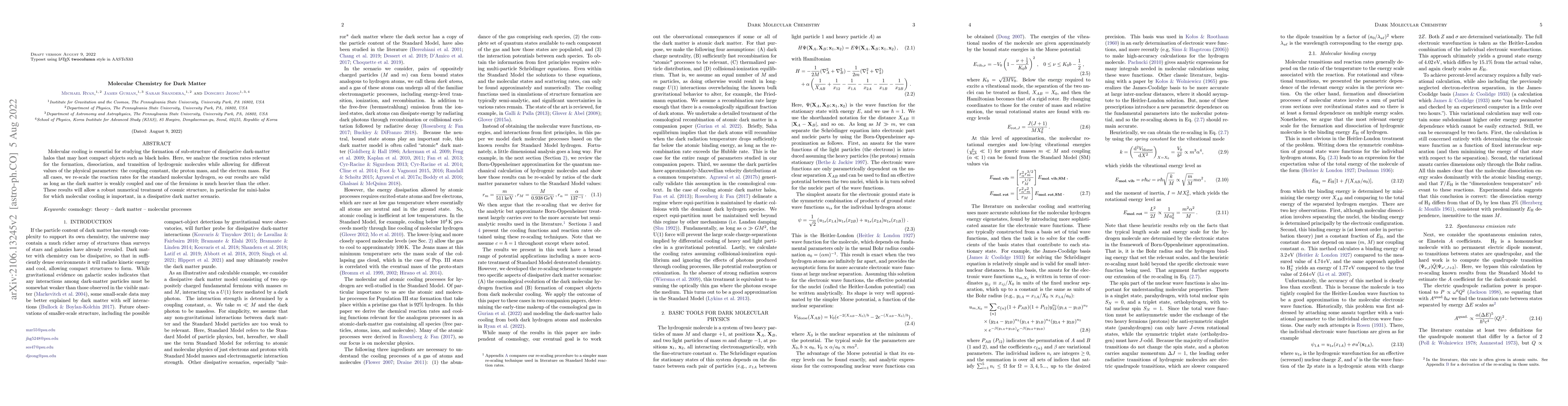 Thumbnail for Molecular Chemistry for Dark Matter