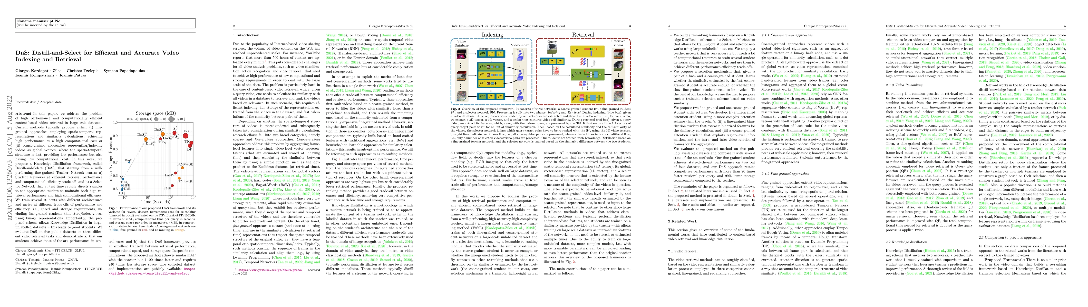 Thumbnail for DnS: Distill-and-Select for Efficient and Accurate Video Indexing and
  Retrieval