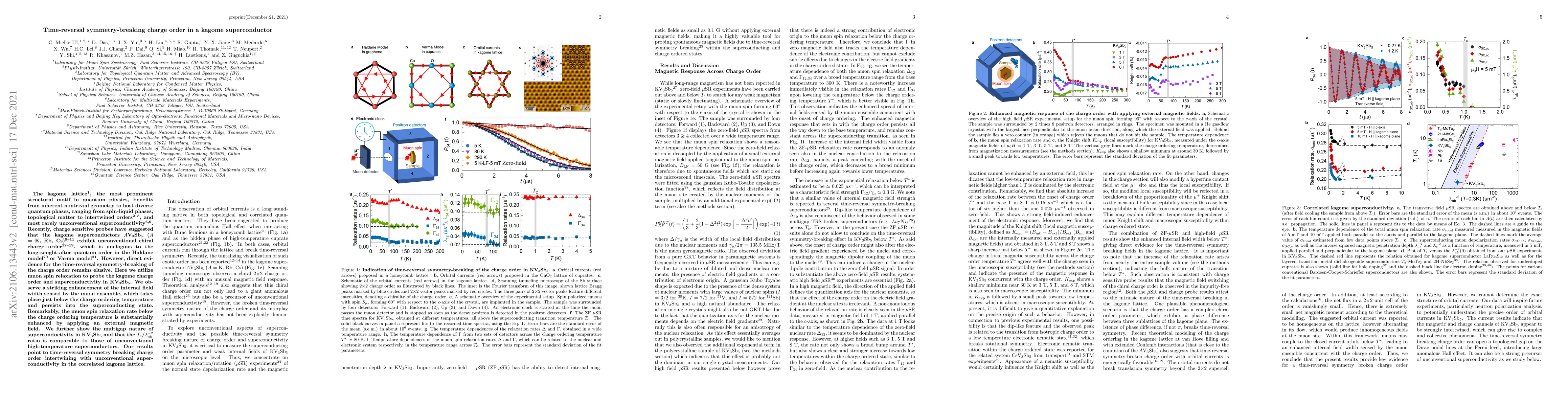 Thumbnail for Time-reversal symmetry-breaking charge order in a kagome superconductor