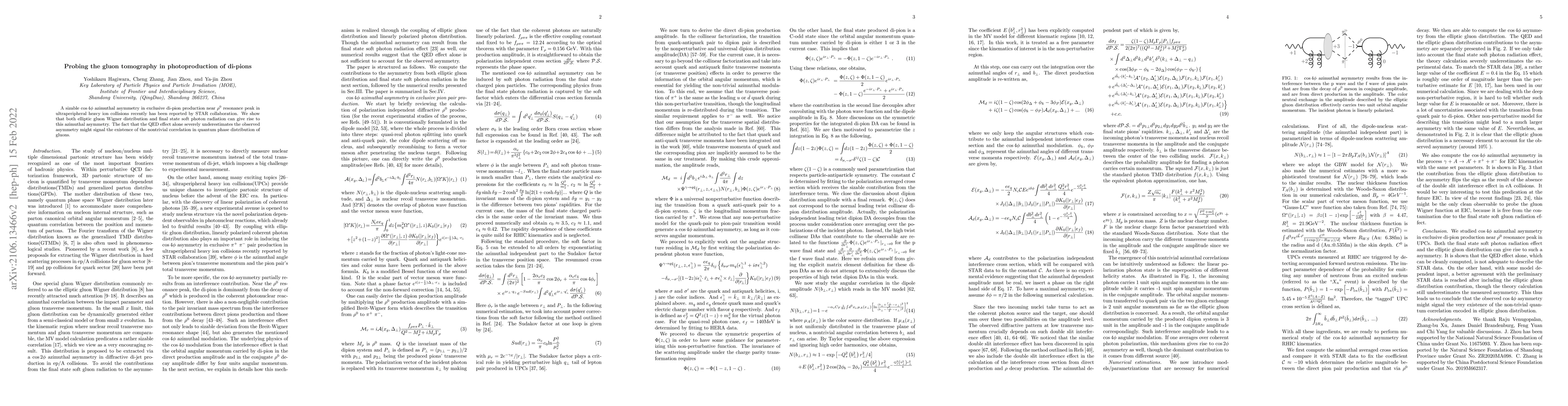 Thumbnail for Probing the gluon tomography in photoproduction of di-pions