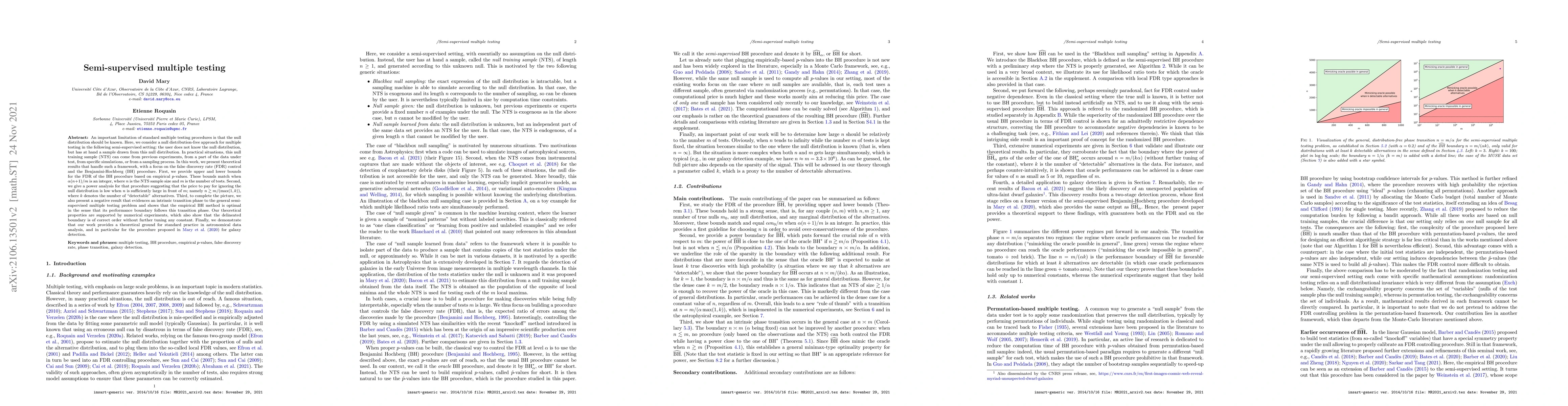 Thumbnail for Semi-supervised multiple testing