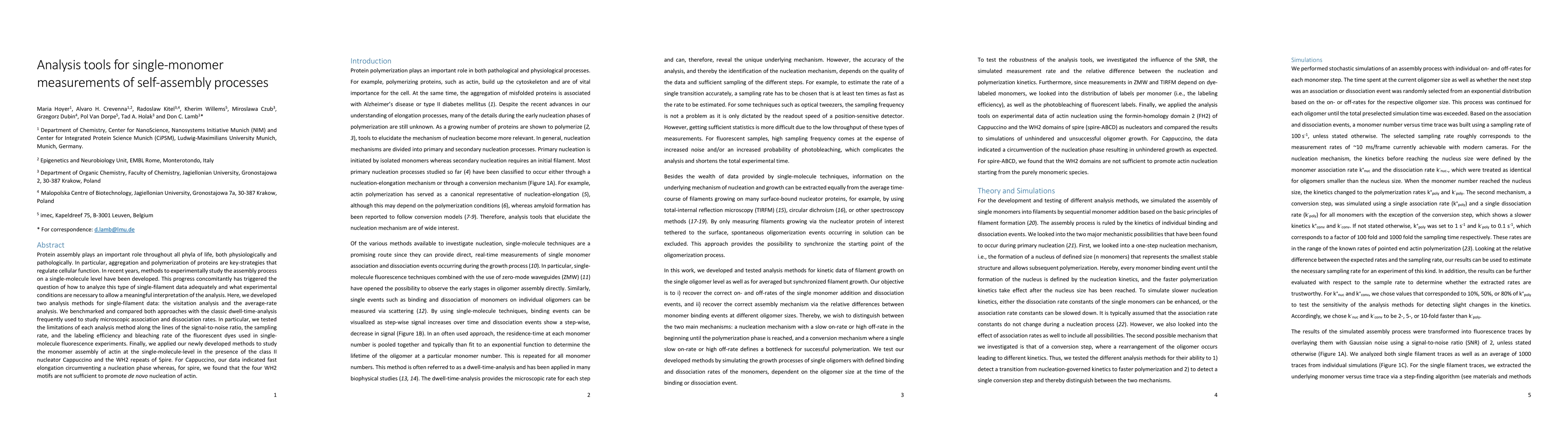 Thumbnail for Analysis tools for single-monomer measurements of self-assembly
  processes