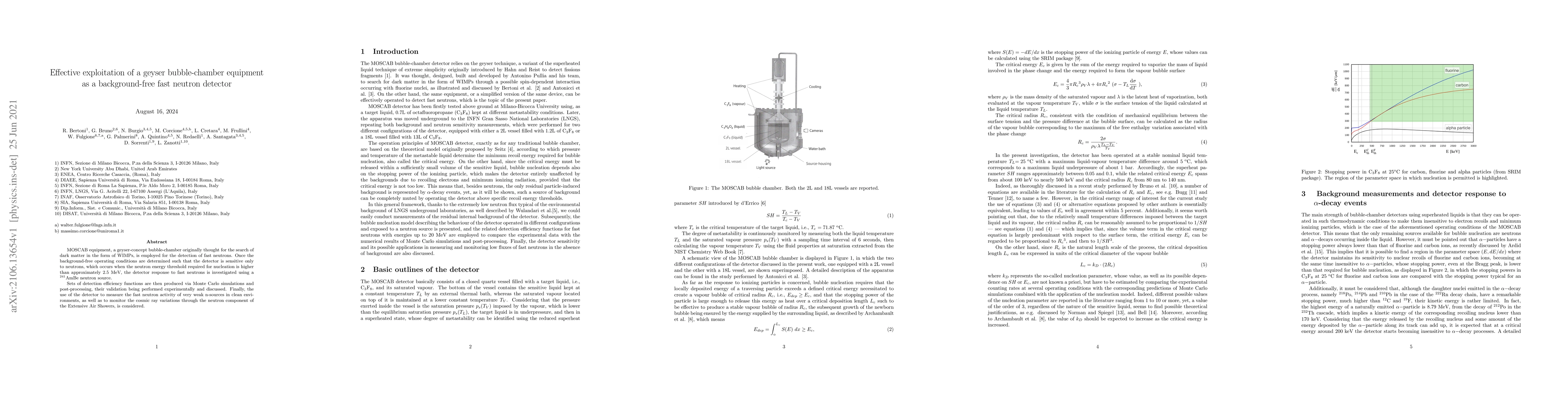 Thumbnail for Effective exploitation of a geyser bubble-chamber equipment as a
  background-free fast neutron detector