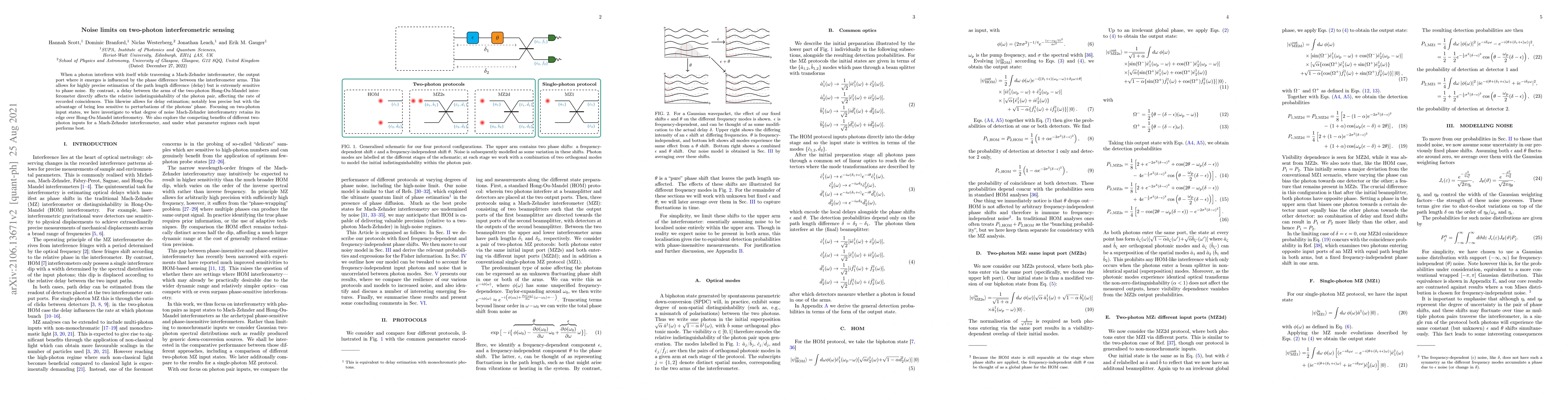 Thumbnail for Noise limits on two-photon interferometric sensing