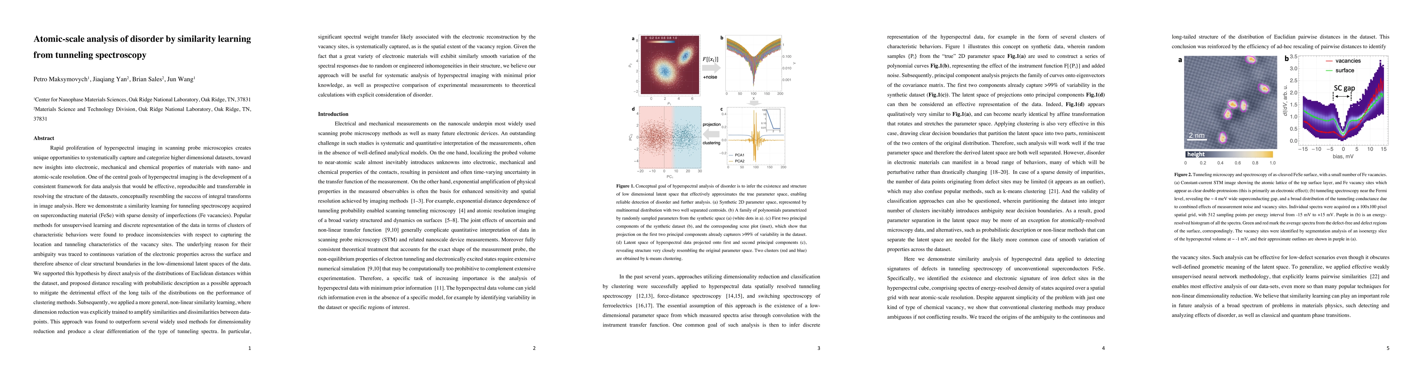 Thumbnail for Atomic-scale analysis of disorder by similarity learning from tunneling
  spectroscopy