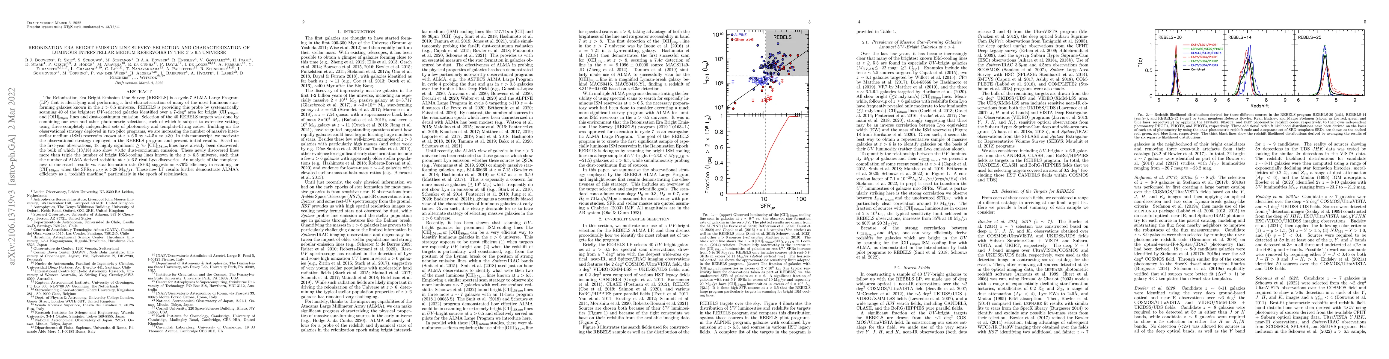 Thumbnail for Reionization Era Bright Emission Line Survey: Selection and
  Characterization of Luminous Interstellar Medium Reservoirs in the z>6.5
  Universe
