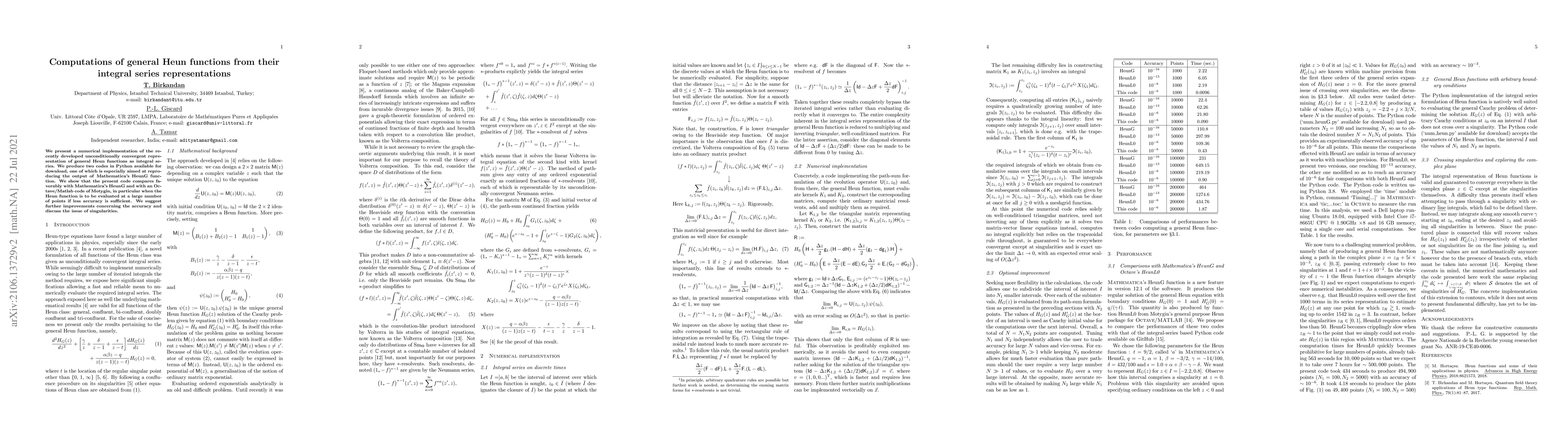 Thumbnail for Computations of general Heun functions from their integral series
  representations