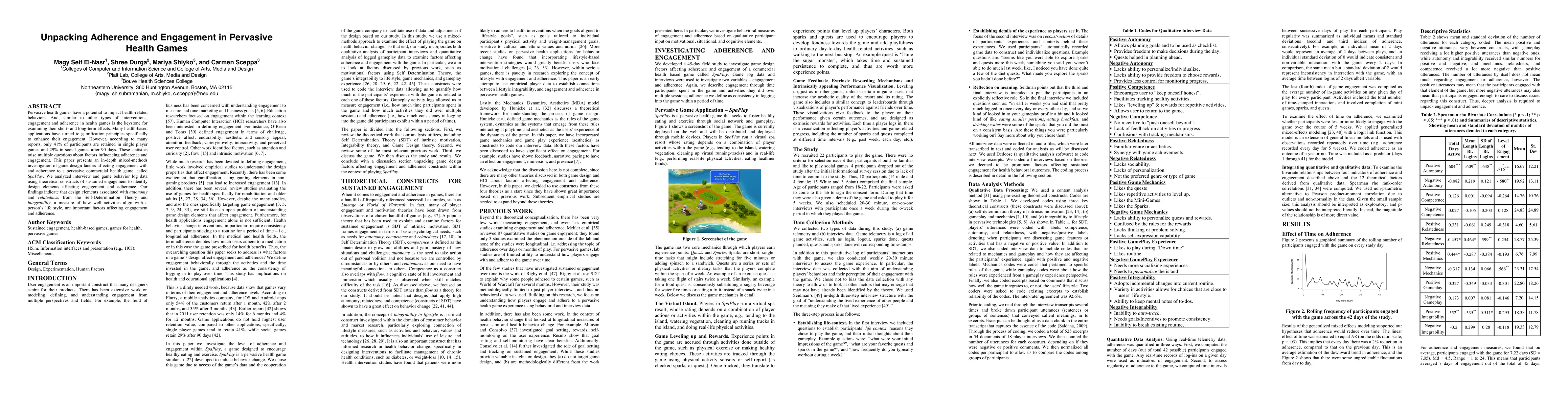 Thumbnail for Unpacking Adherence and Engagement in Pervasive Health Games