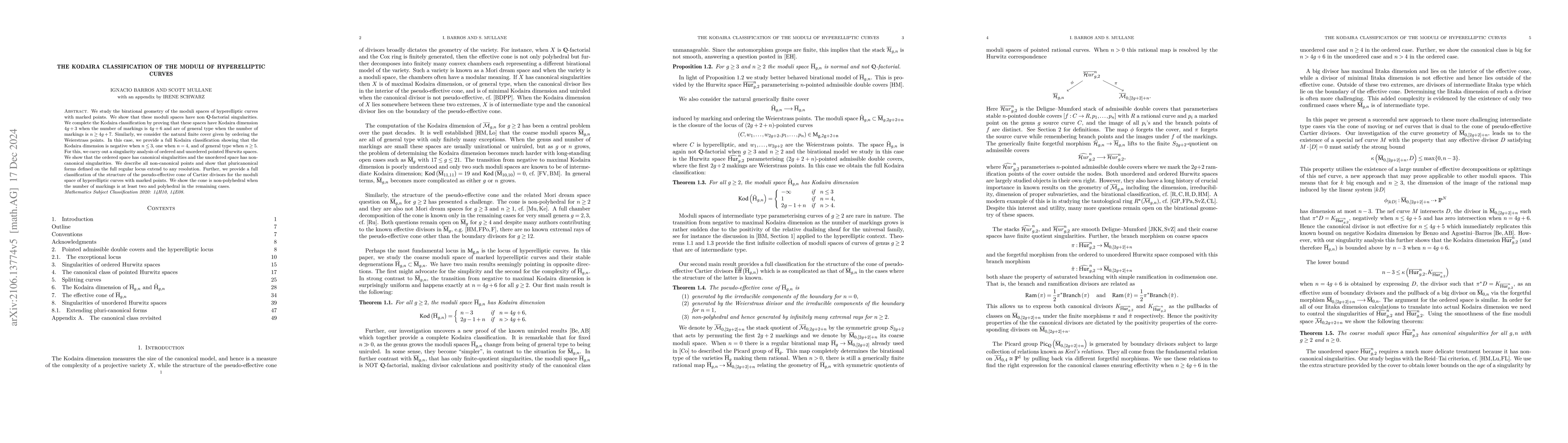 Thumbnail for The Kodaira classification of the moduli of hyperelliptic curves