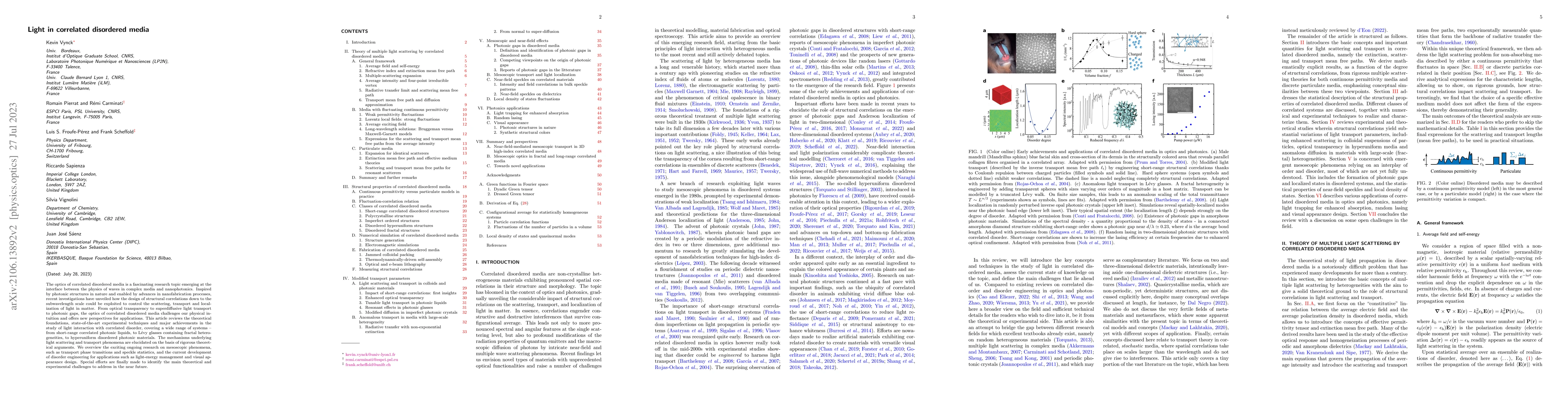 Thumbnail for Light in correlated disordered media