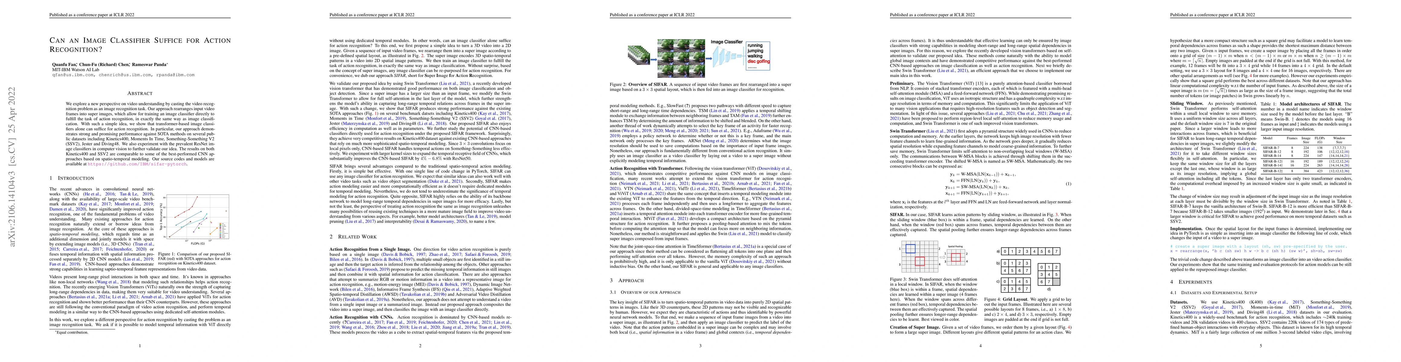 Thumbnail for Can An Image Classifier Suffice For Action Recognition?