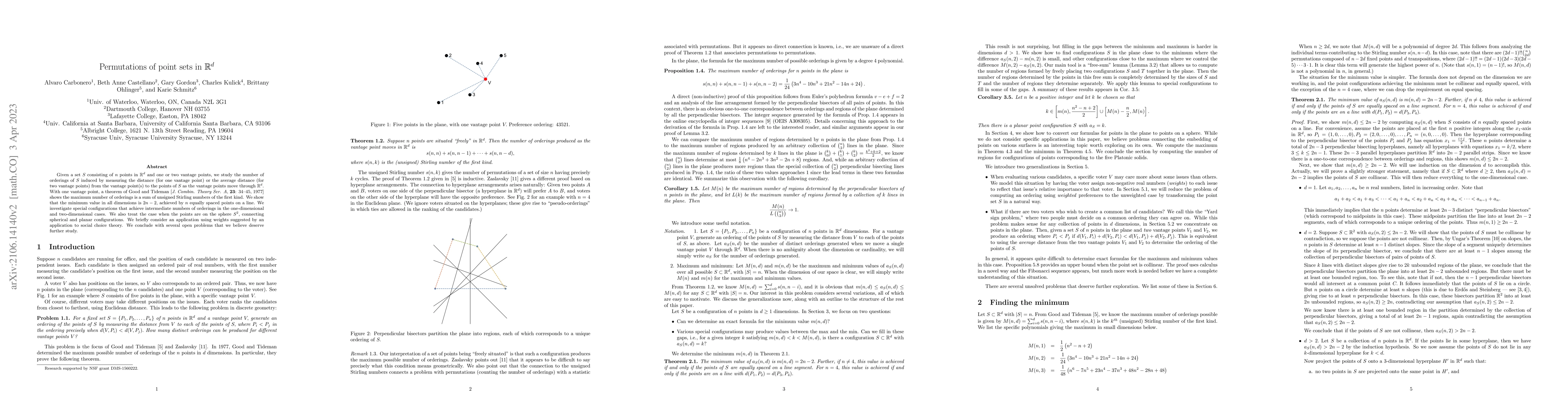 Thumbnail for Permutations of point sets in $\mathbb{R}^d$