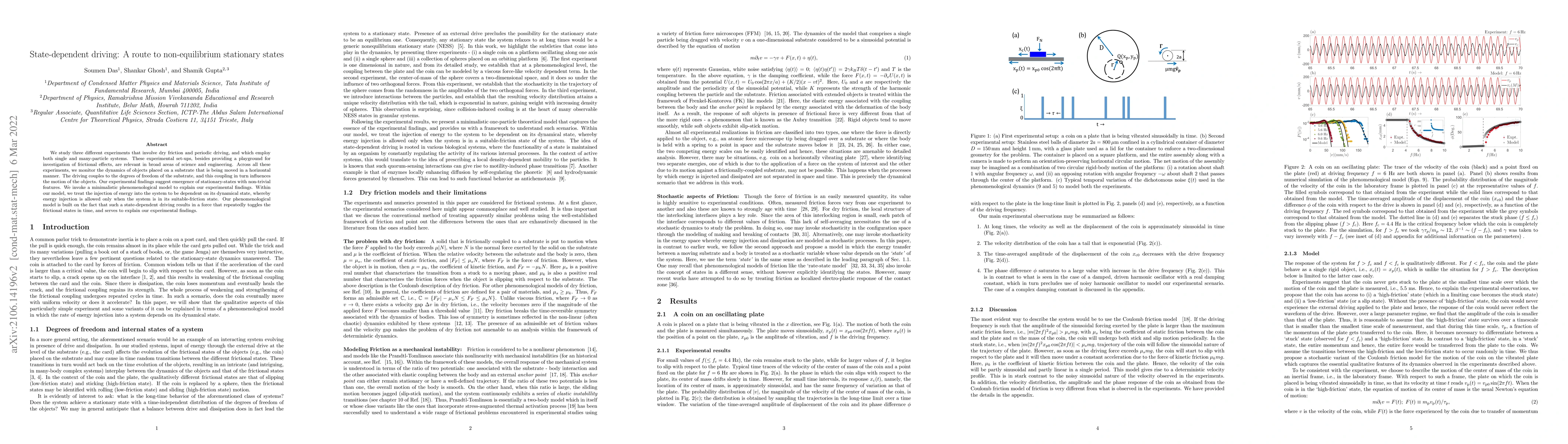 Thumbnail for State-dependent driving: A route to non-equilibrium stationary states