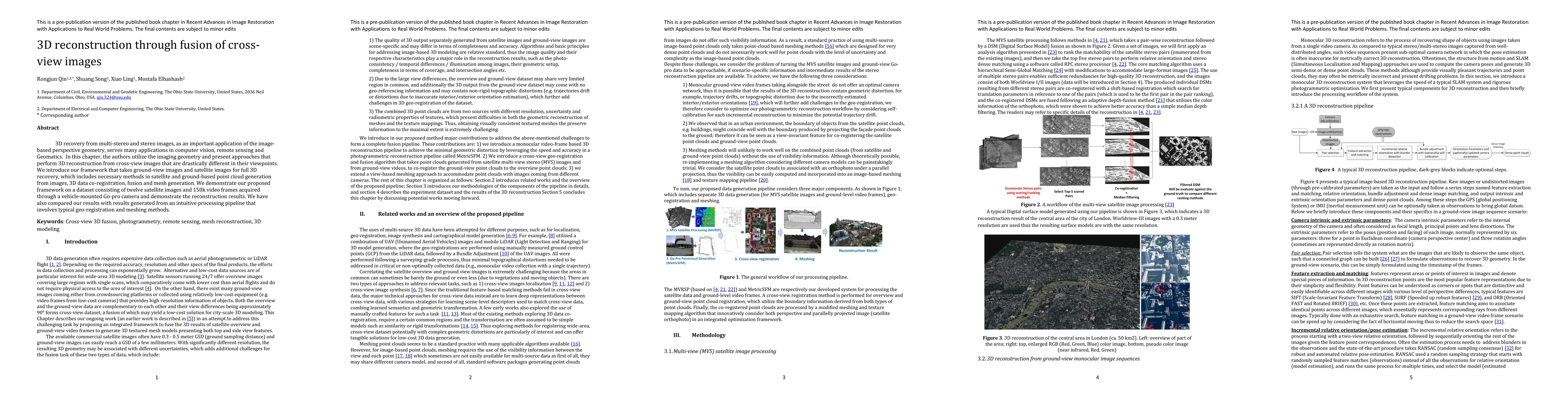 Thumbnail for 3D Reconstruction through Fusion of Cross-View Images