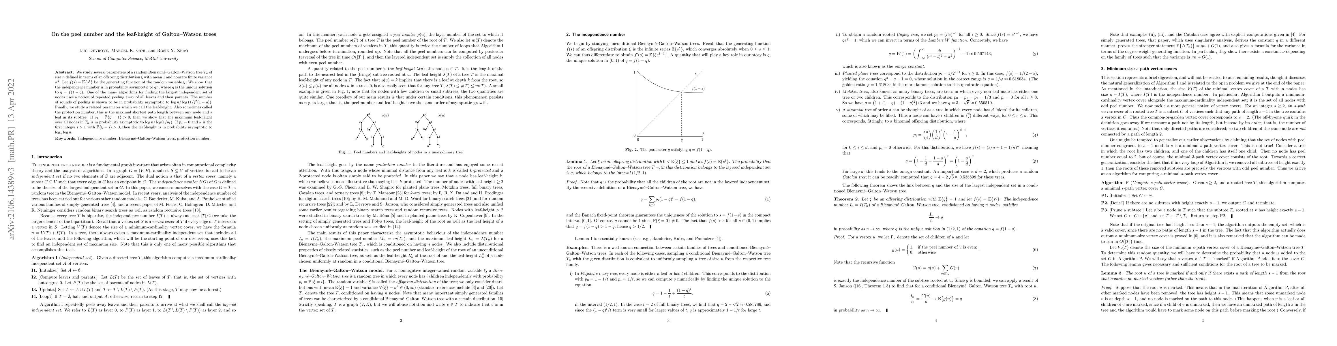 Thumbnail for On the peel number and the leaf-height of a Galton-Watson tree