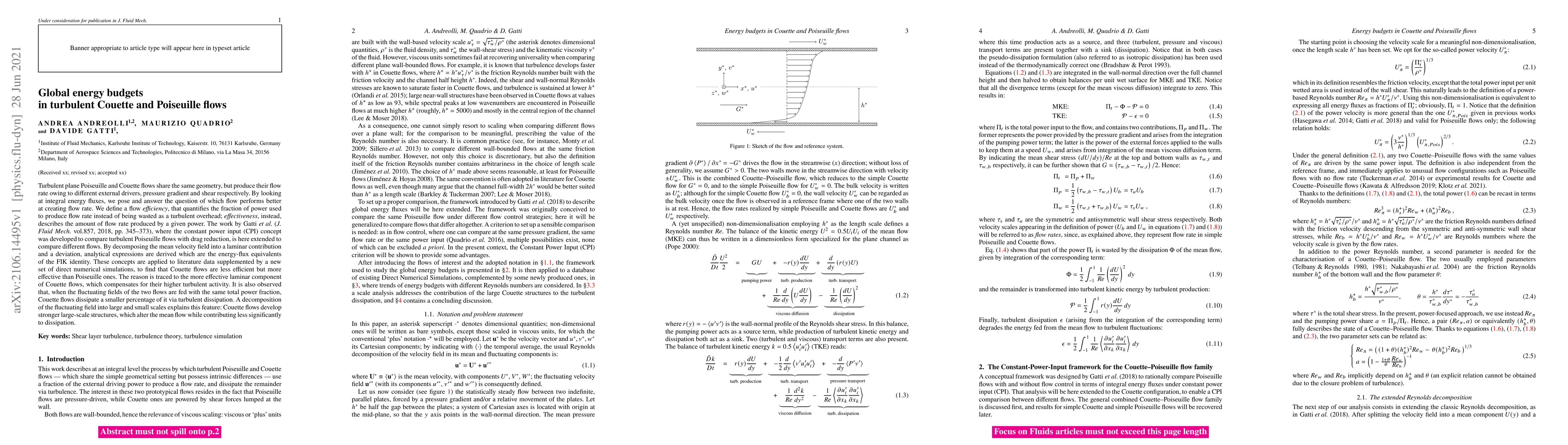 Thumbnail for Global energy budgets in turbulent Couette and Poiseuille flows