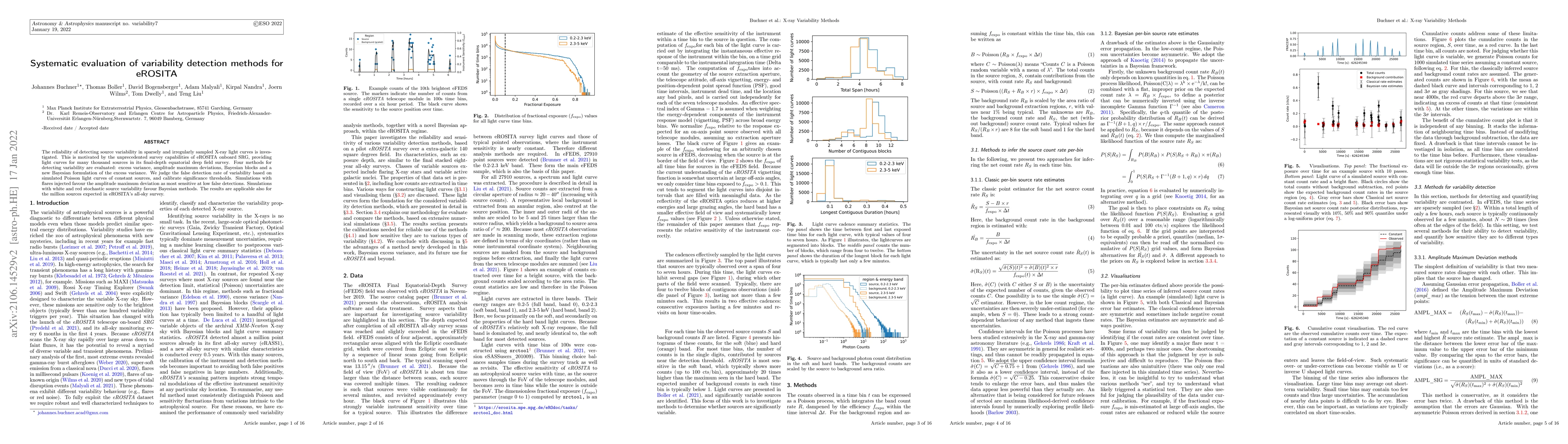 Thumbnail for Systematic evaluation of variability detection methods for eROSITA