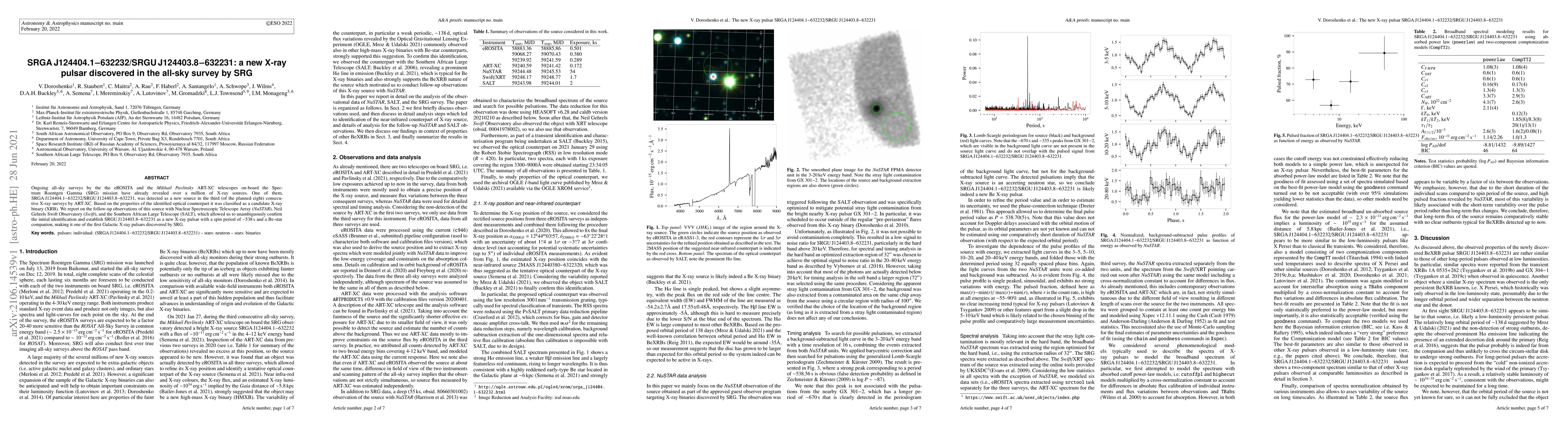 Thumbnail for SRGA J124404.1-632232/SRGU J124403.8-632231: a new X-ray pulsar
  discovered in the all-sky survey by SRG