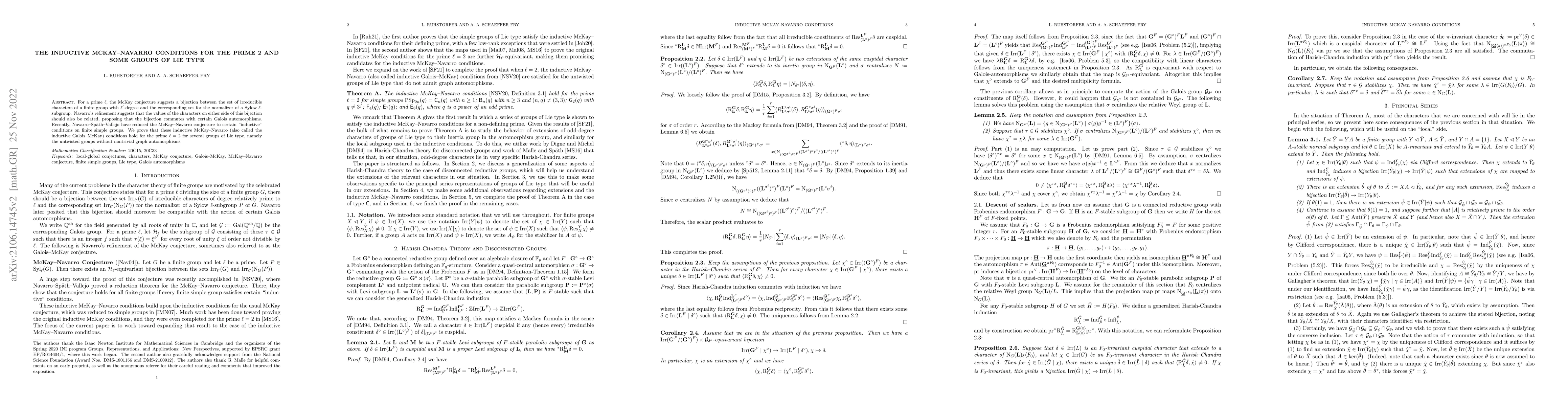 Thumbnail for The inductive McKay-Navarro conditions for the prime 2 and some groups
  of Lie type
