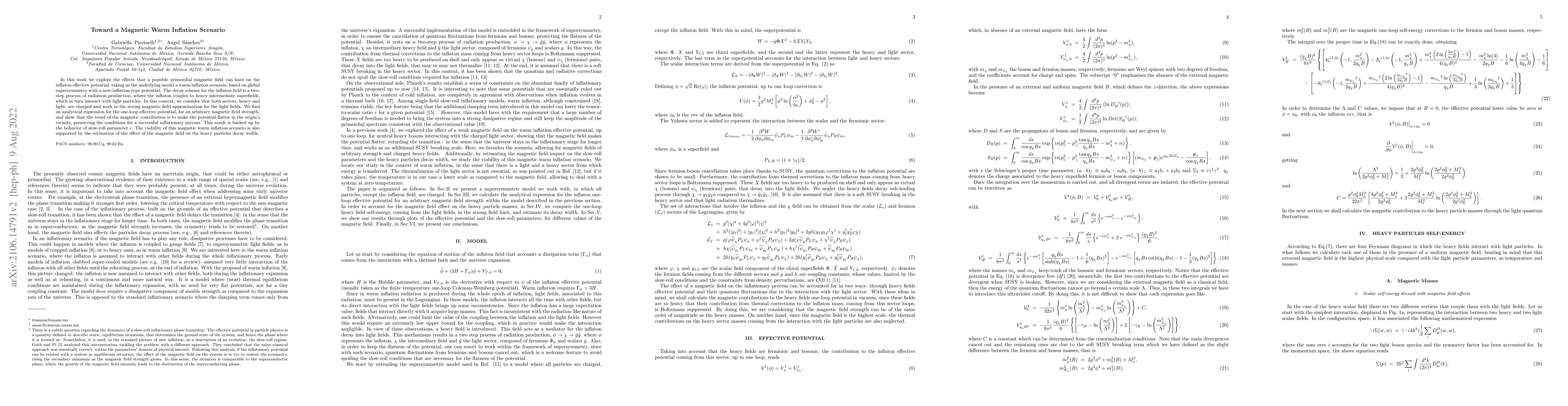 Thumbnail for Toward a magnetic warm inflation scenario