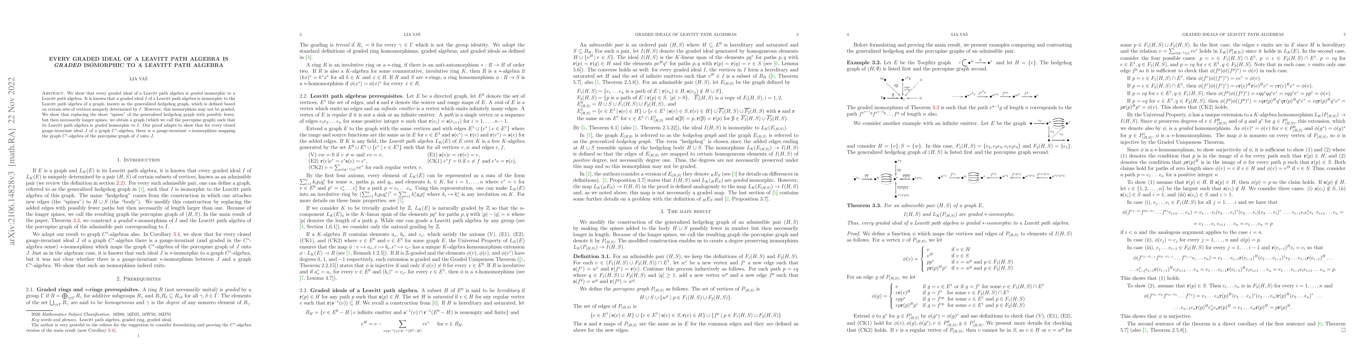 Thumbnail for Every graded ideal of a Leavitt path algebra is graded isomorphic to a
  Leavitt path algebra