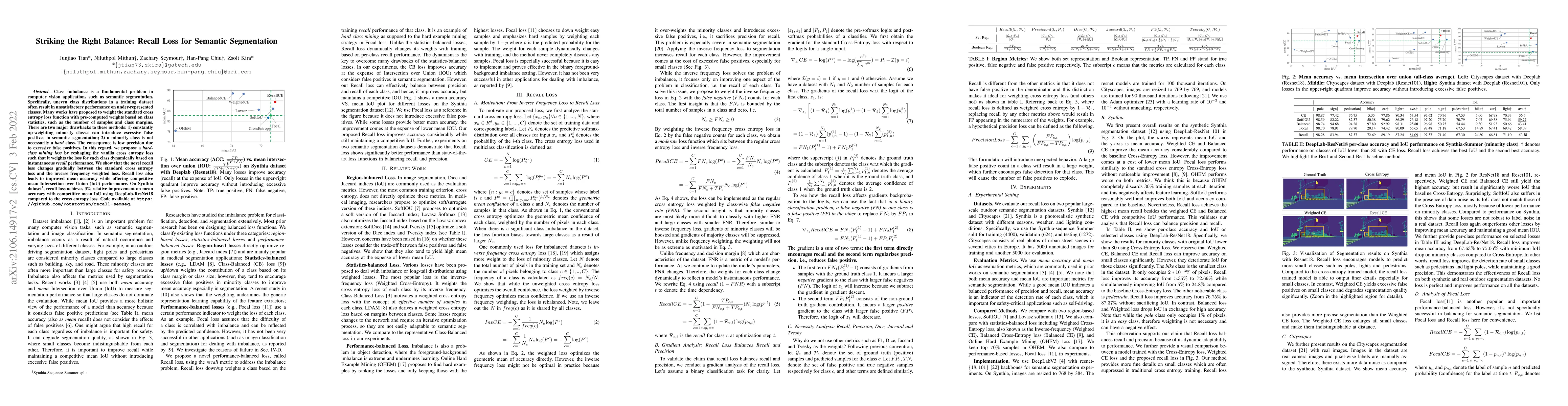 Thumbnail for Striking the Right Balance: Recall Loss for Semantic Segmentation
