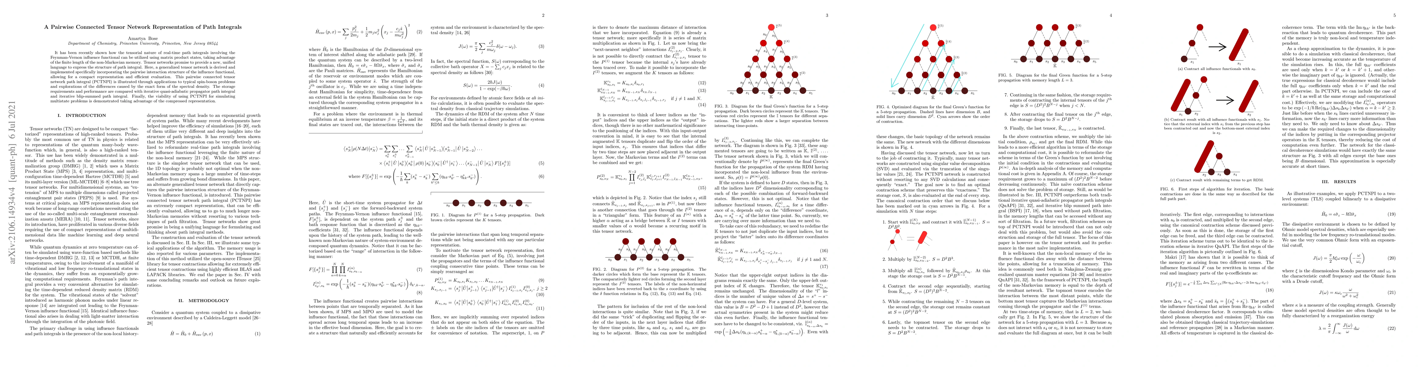 Thumbnail for A Pairwise Connected Tensor Network Representation of Path Integrals