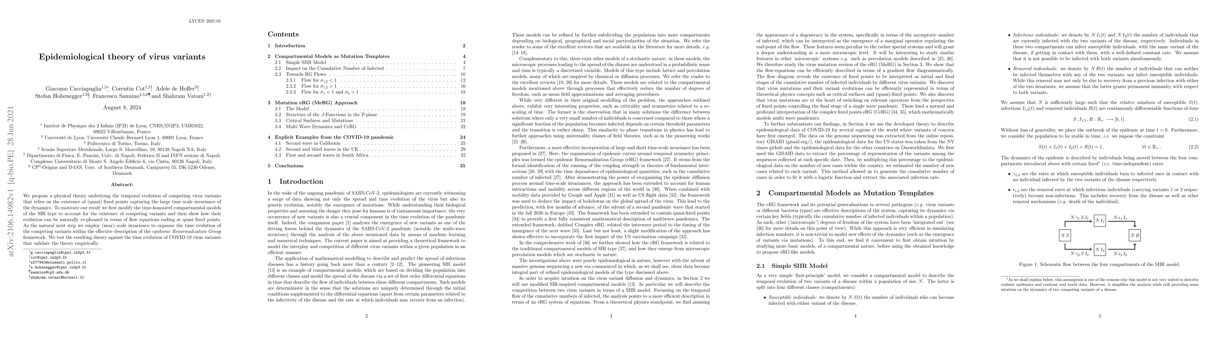 Thumbnail for Epidemiological theory of virus variants