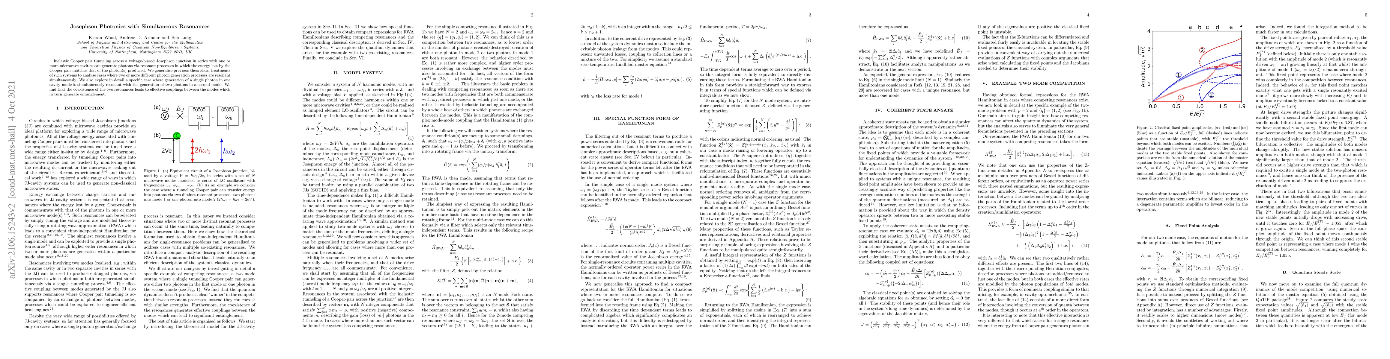 Thumbnail for Josephson Photonics with Simultaneous Resonances