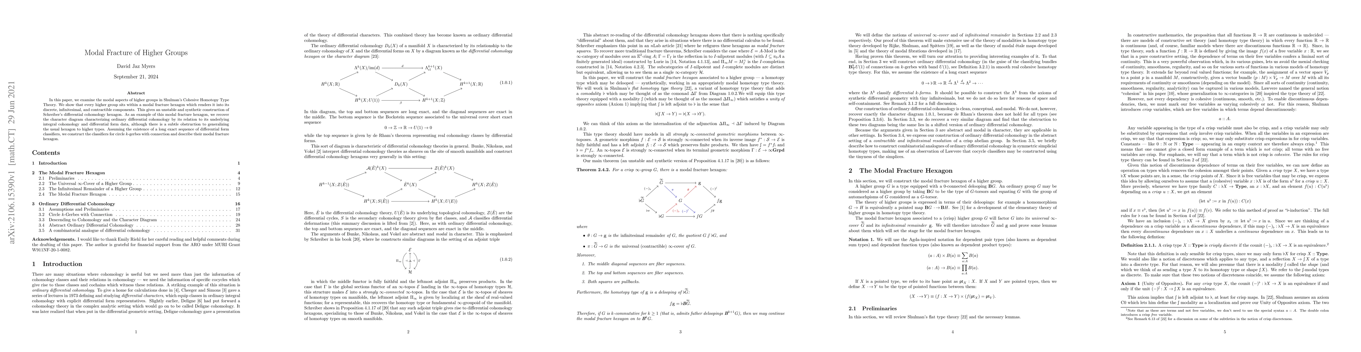 Thumbnail for Modal Fracture of Higher Groups