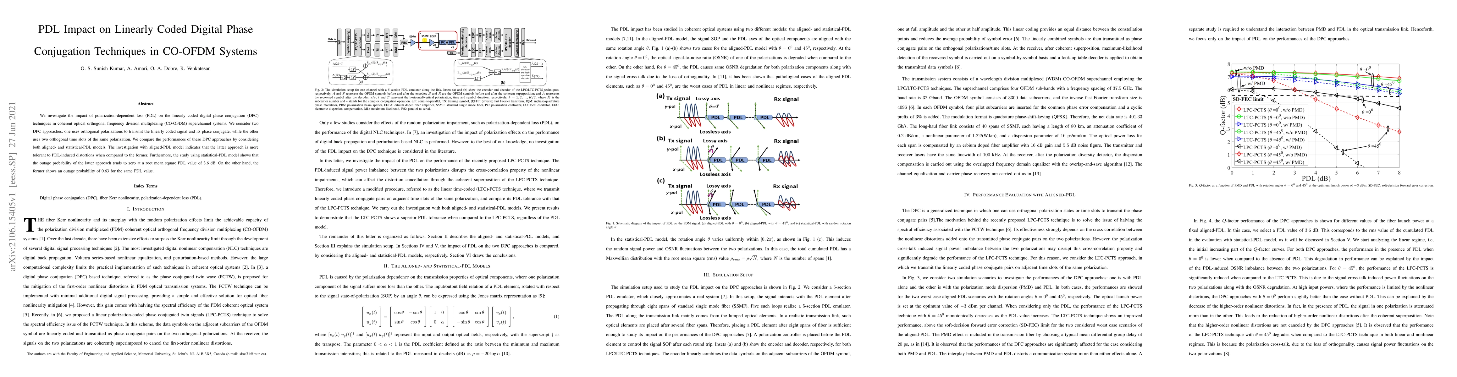 Thumbnail for PDL Impact on Linearly Coded Digital Phase Conjugation Techniques in
  CO-OFDM Systems