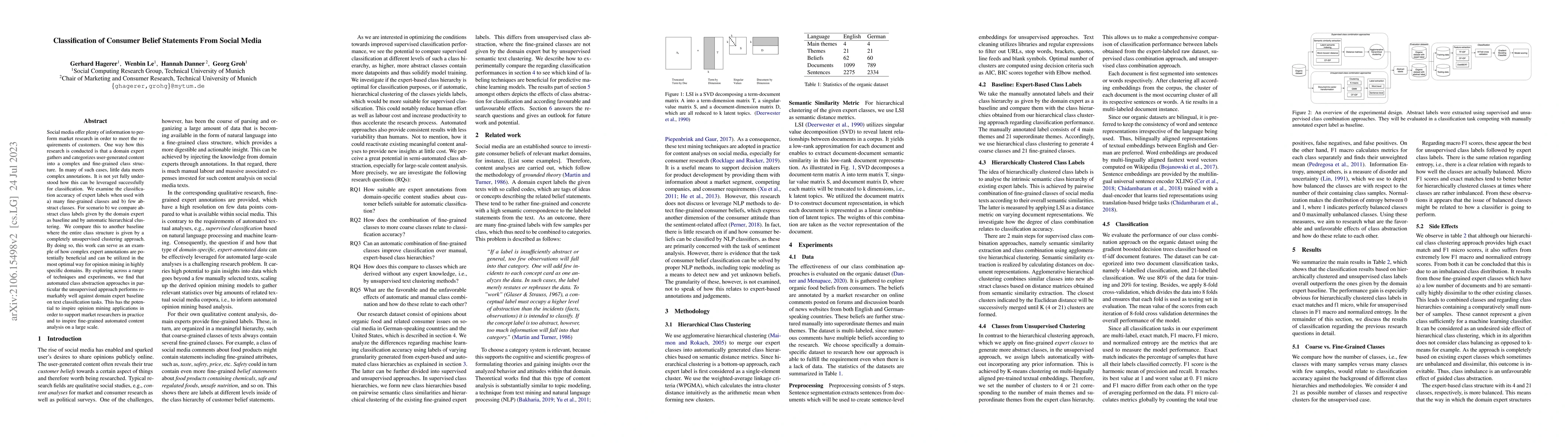 Thumbnail for Classification of Consumer Belief Statements From Social Media