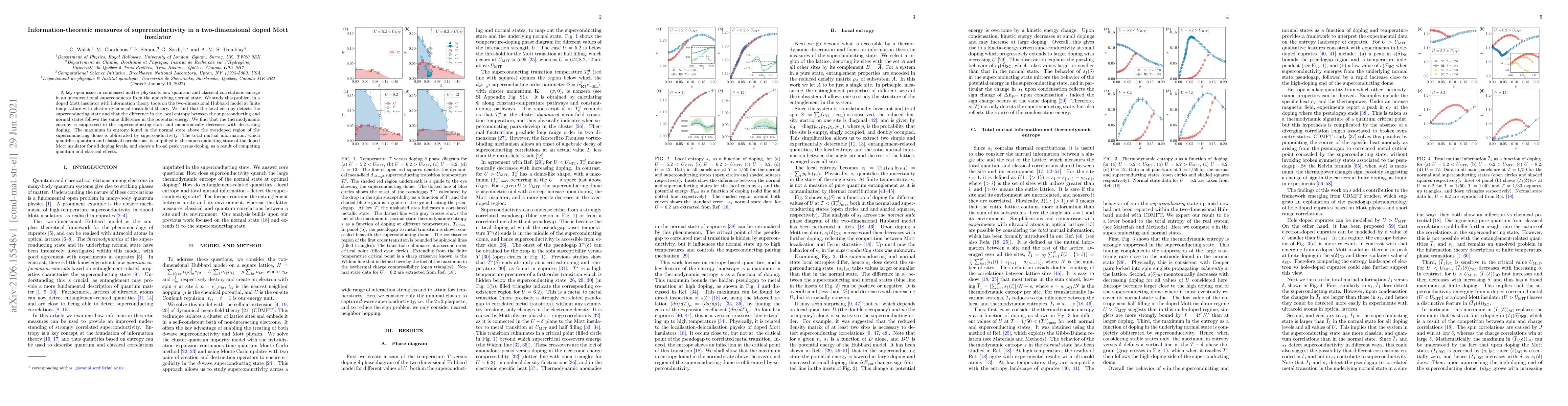 Thumbnail for Information-theoretic measures of superconductivity in a two-dimensional
  doped Mott insulator