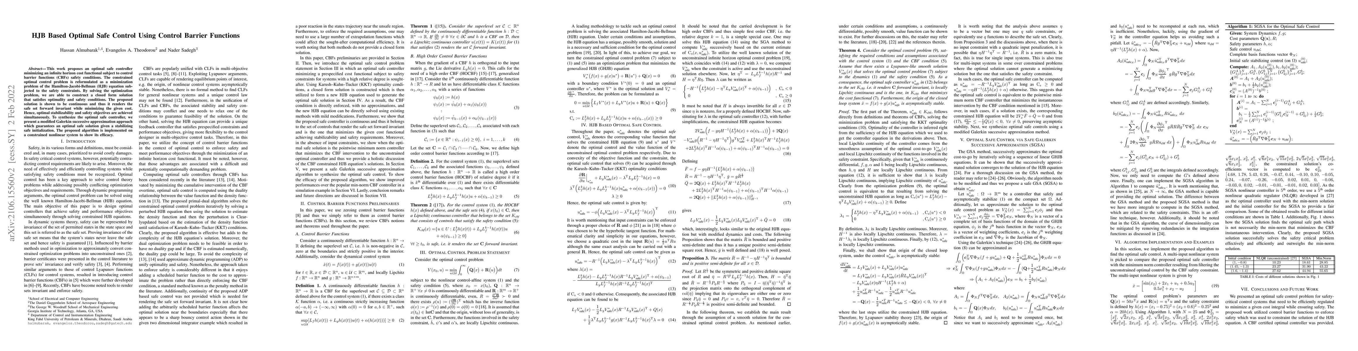 Thumbnail for HJB Based Optimal Safe Control Using Control Barrier Functions
