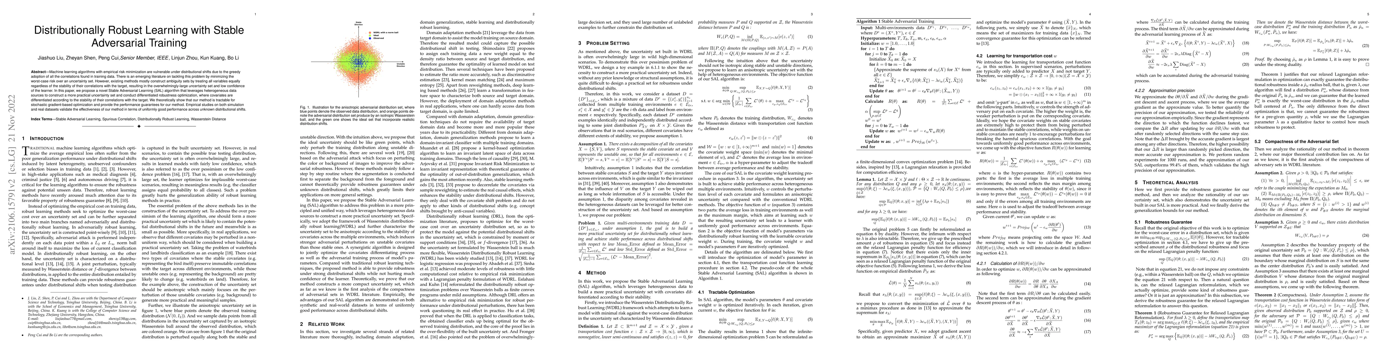 Thumbnail for Distributionally Robust Learning with Stable Adversarial Training