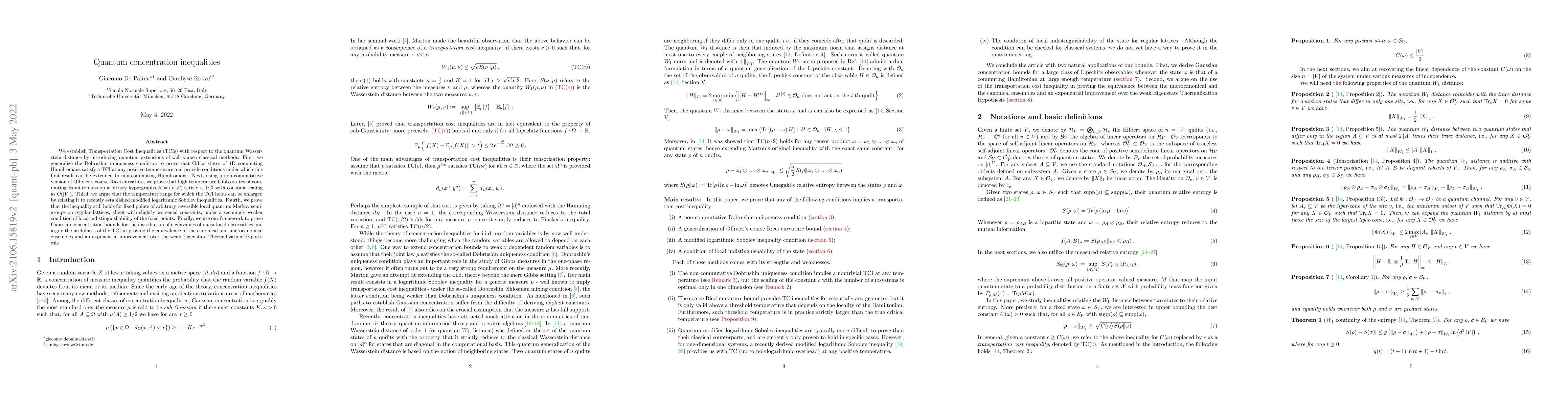 Thumbnail for Quantum concentration inequalities