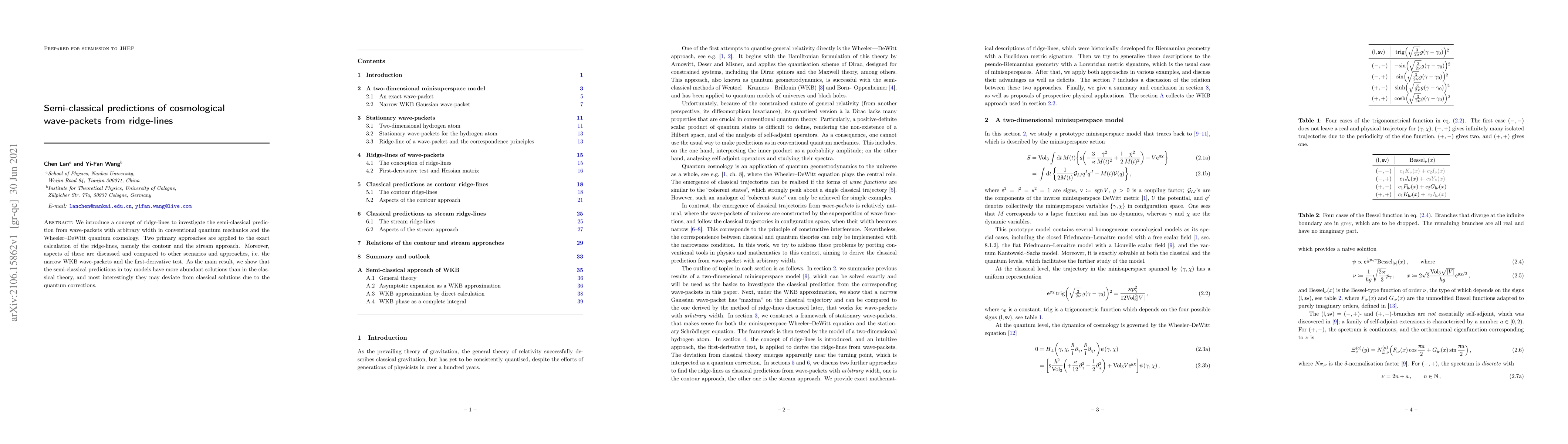 Thumbnail for Semi-classical predictions of cosmological wave-packets from ridge-lines