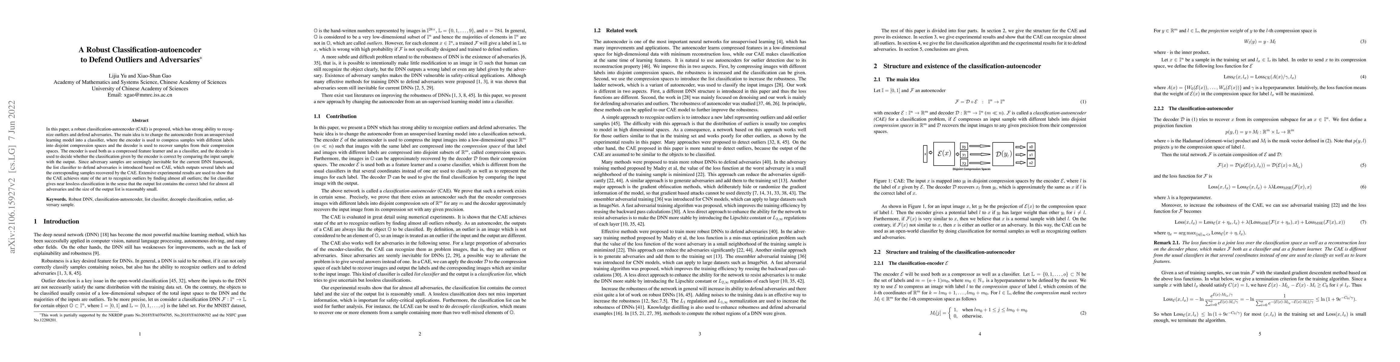 Thumbnail for A Robust Classification-autoencoder to Defend Outliers and Adversaries