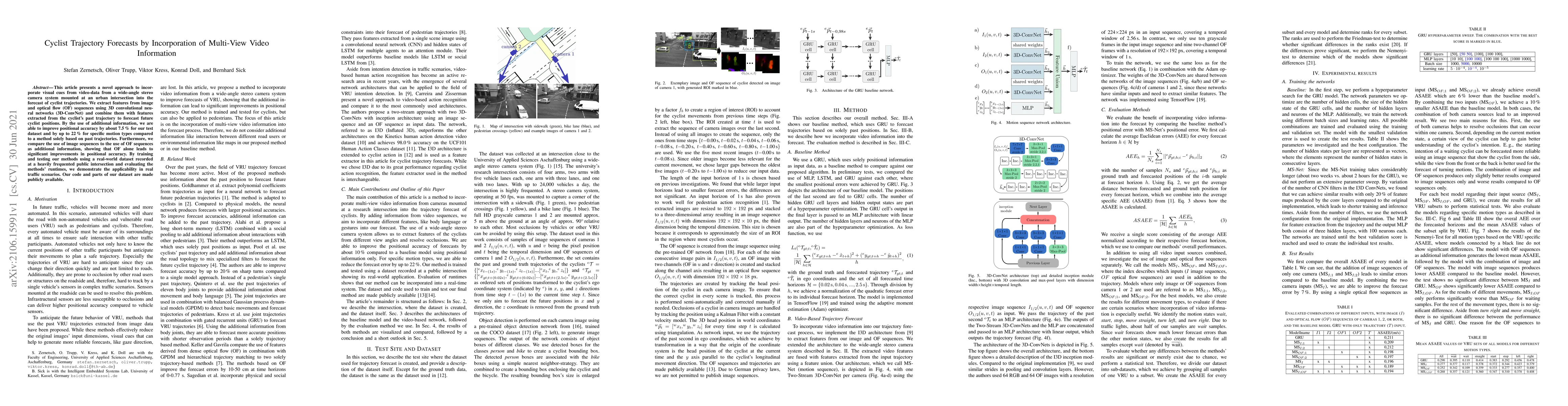 Thumbnail for Cyclist Trajectory Forecasts by Incorporation of Multi-View Video
  Information