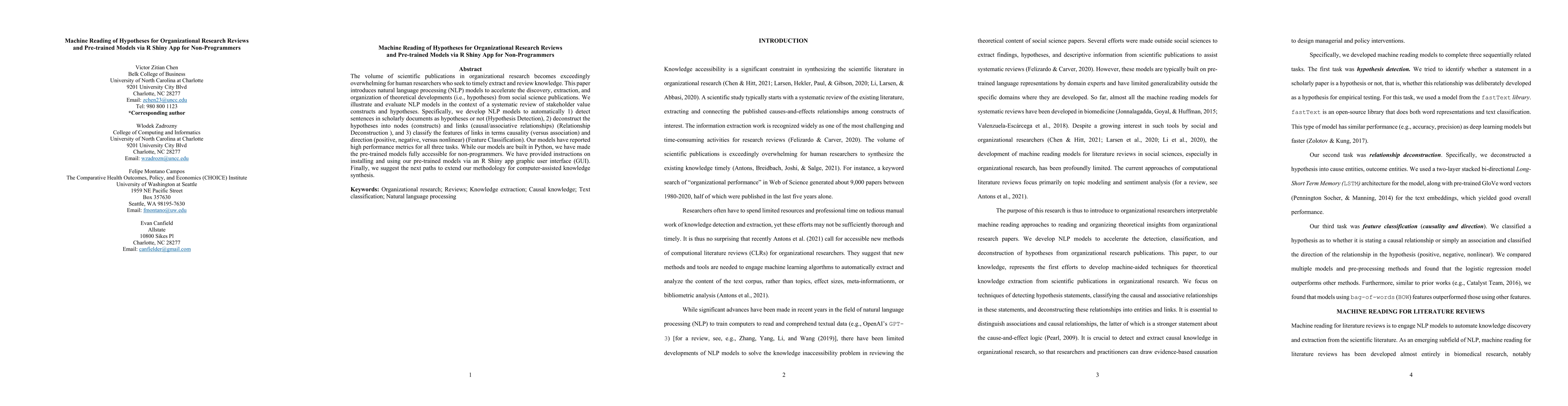Thumbnail for Machine Reading of Hypotheses for Organizational Research Reviews and
  Pre-trained Models via R Shiny App for Non-Programmers