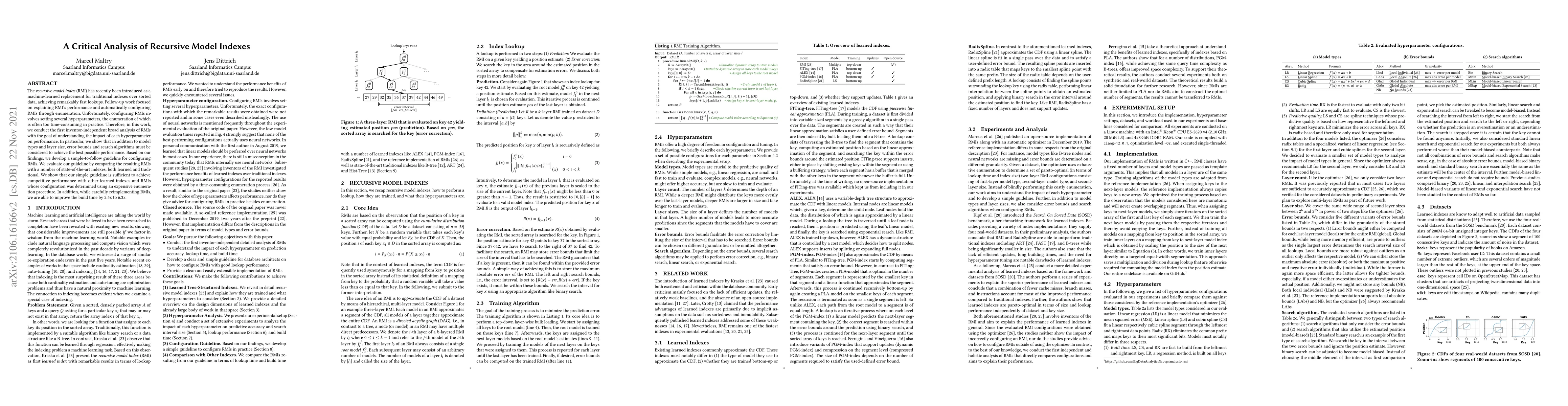 Thumbnail for A Critical Analysis of Recursive Model Indexes
