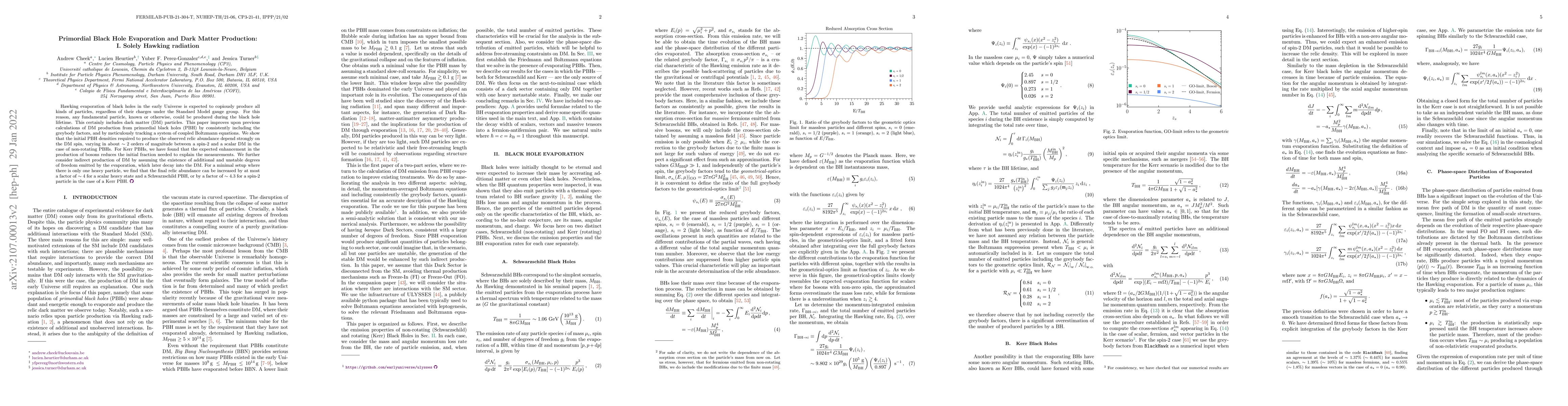 Thumbnail for Primordial Black Hole Evaporation and Dark Matter Production: I. Solely
  Hawking radiation