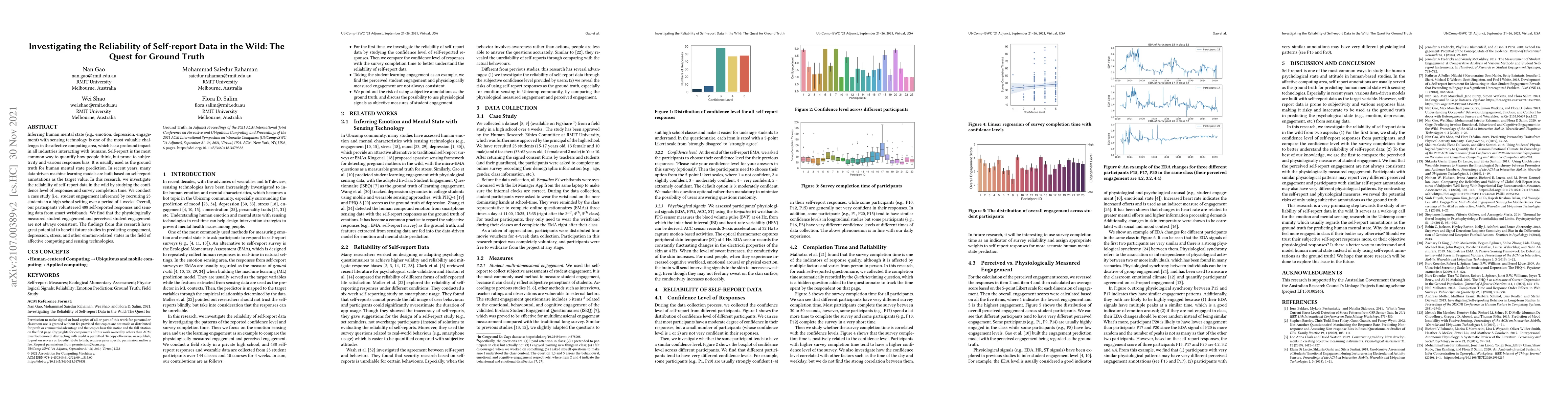 Thumbnail for Investigating the Reliability of Self-report Data in the Wild: The Quest
  for Ground Truth