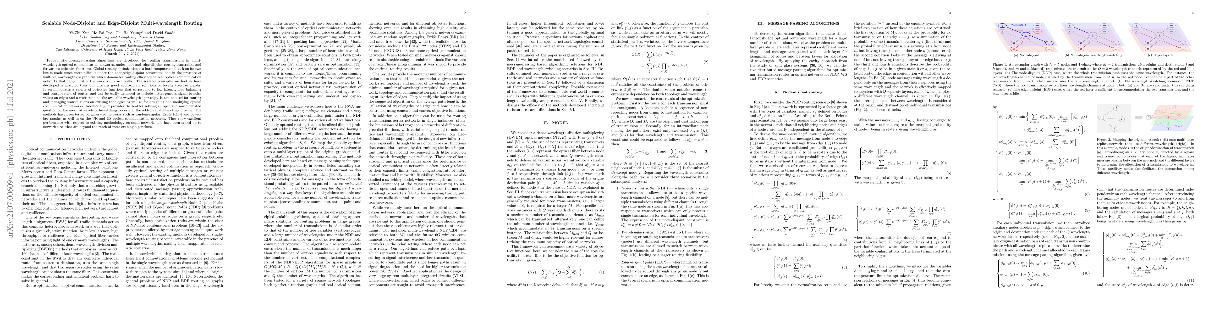 Thumbnail for Scalable Node-Disjoint and Edge-Disjoint Multi-wavelength Routing