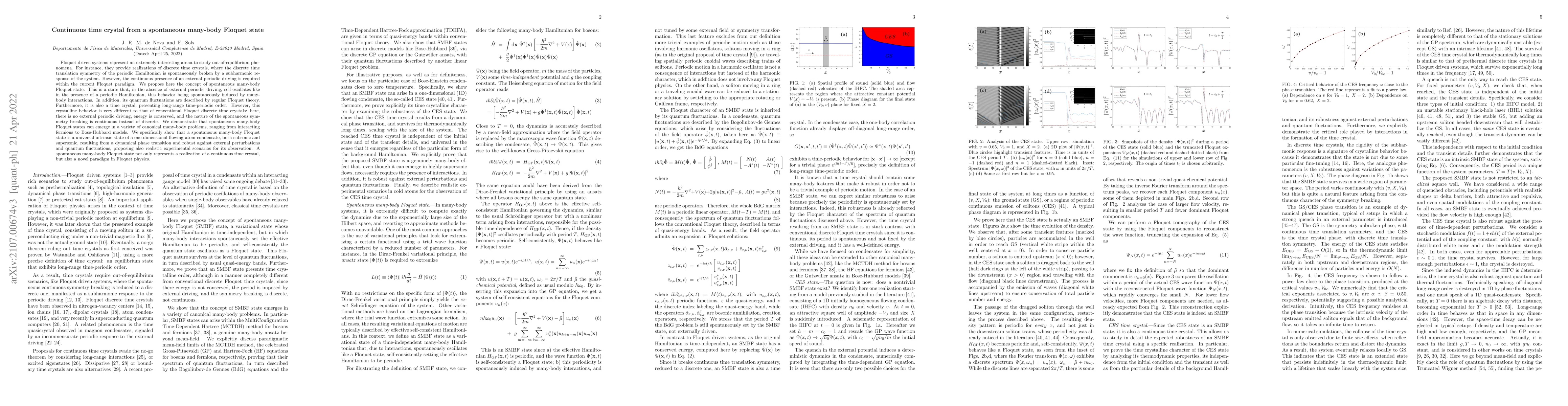 Thumbnail for Continuous time crystal from a spontaneous many-body Floquet state